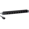 Блок розеток EXEGATE SERVERPRO PDU-19H906 AL-9S-C14-2,5CU EX280852RUS EX293838RUS