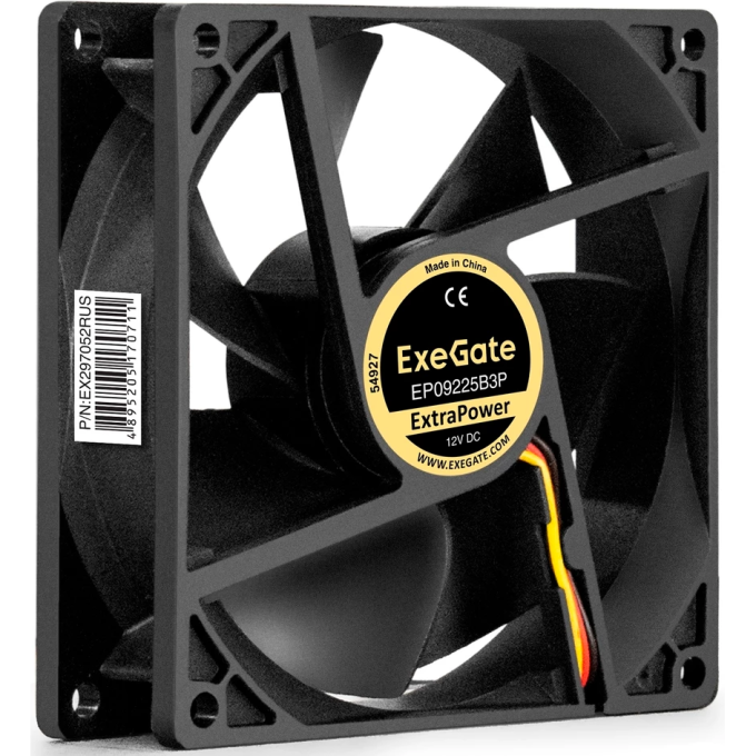 Вентилятор 12В DC EXEGATE EXTRAPOWER EP09225B3P EX297052RUS